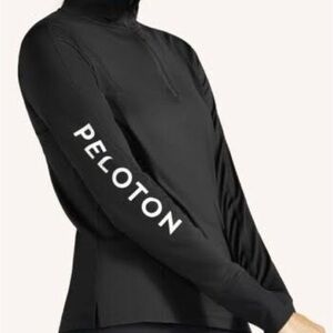 Peloton Women's Black Long Sleeve Quarter Zip